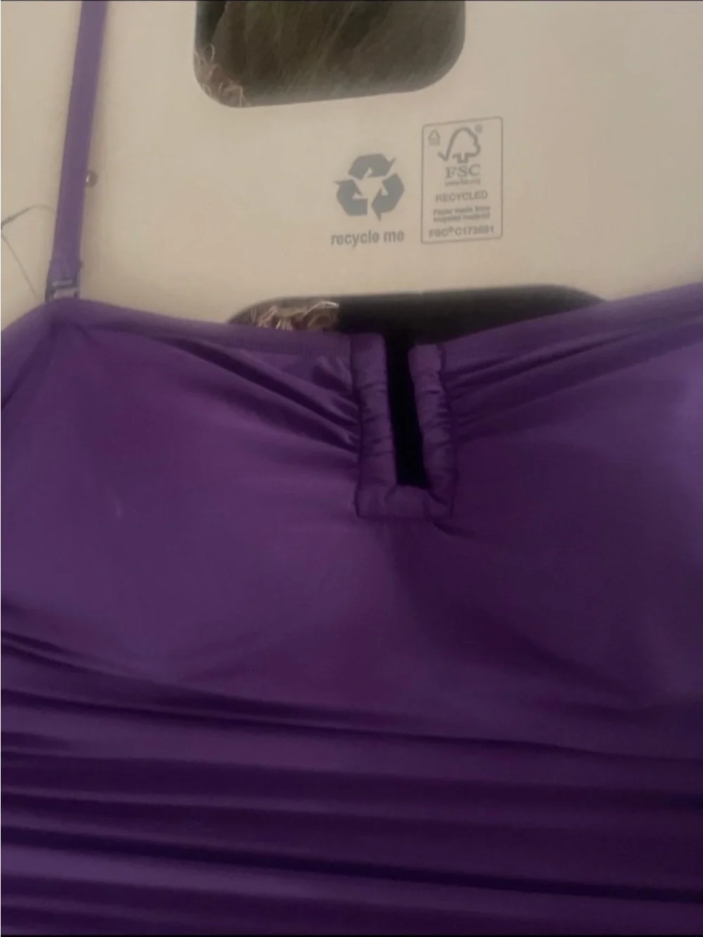 NWT DKNY women’s one piece swimsuit plum size small - Picture 6 of 16